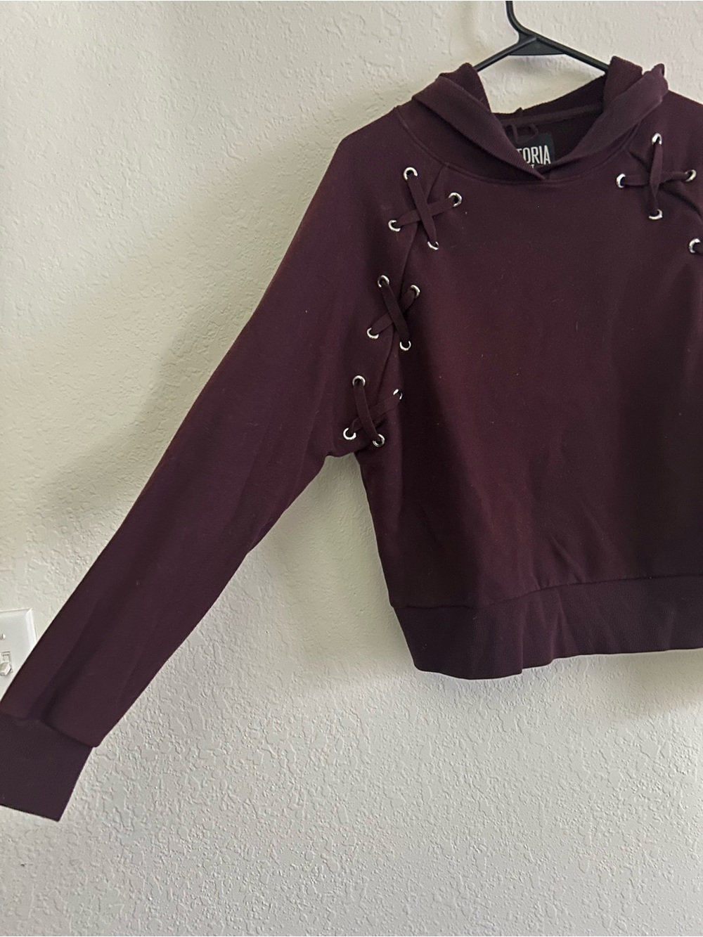 Lace-Up Hoodie